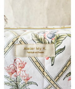 Trousse Beauté Valentina - Coton recyclé Fleuri sur fond blanc Laura Ashley